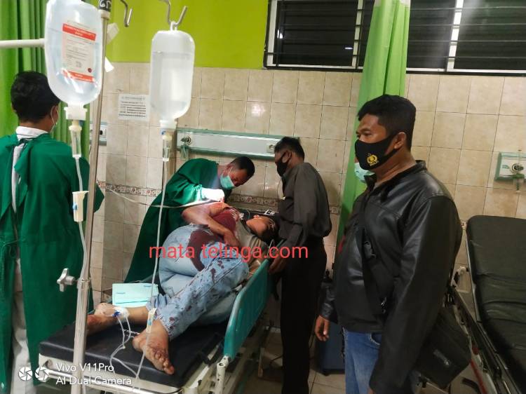 Polisi Langkat Dibacok Tetangga Gara-gara Gadai Hp