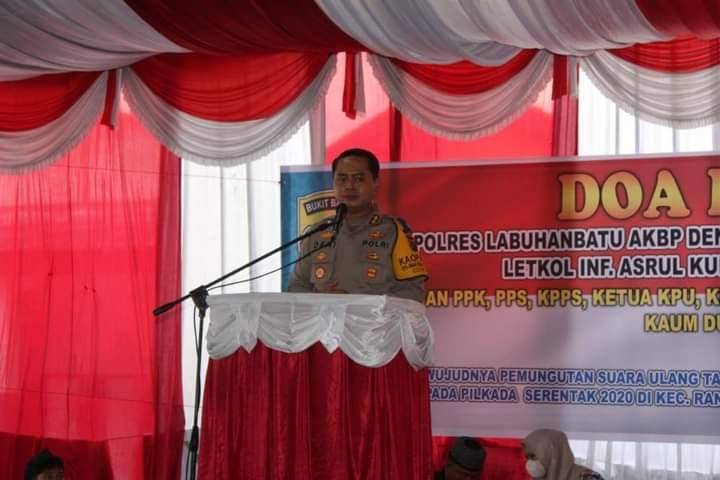 Polres Labuhanbatu Adakan Do'a Bersama dengan Anak Yatim