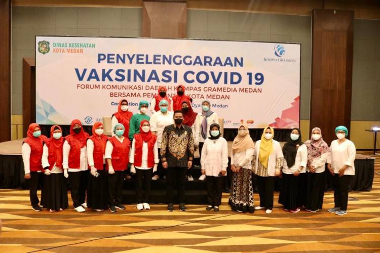 Sudah 10 Persen Dari Target Vaksinasi Penduduk Medan Tercapai
