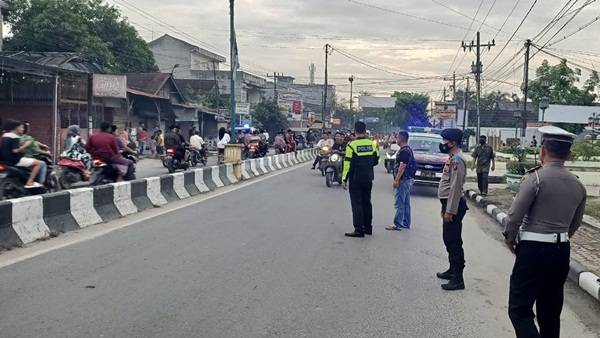 Bubarkan Kegiatan  Sahur On the Road, Polisi di Tanjungbalai Amankan 44 Kendararaan dan 6 Pembalap Liar
