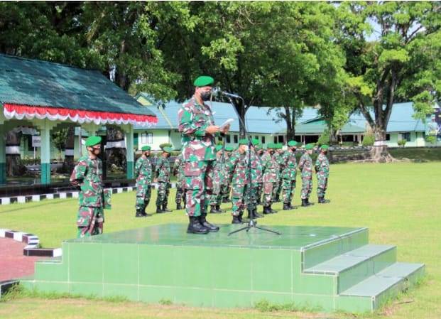 Upacara Pembukaan Pendidikan Pertama Tamtama TNI AD Gelombang I TA 2021