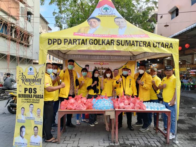 Safari Ramadhan Komunitas SATU HATI bersama Golkar Sumut, Bagi Takjil dan Buka Puasa bersama Anak-anak Panti Al Wasliyah