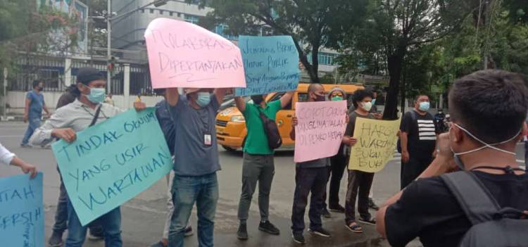 Jurnalis Kembali Geruduk Kantor Wali Kota Medan, Tuntut Bobby Buang "Panglima Talam"