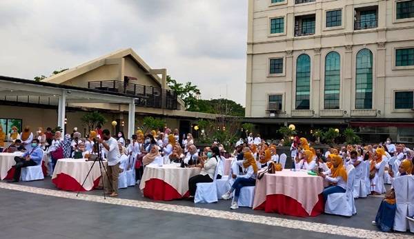 Family Gathering MH Whitening Skin di Salah Satu Hotel di Medan Langgar Prokes