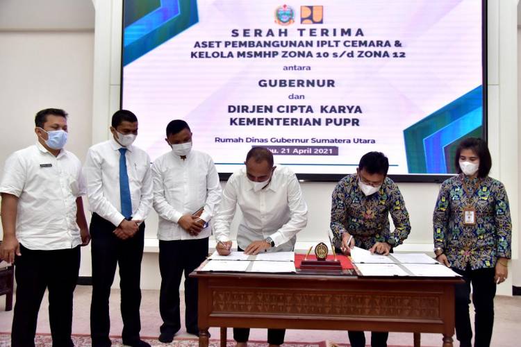 Pemprov Sumut Terima Fasilitas  Pengolah Tinja dari Dirjen Cipta Karya