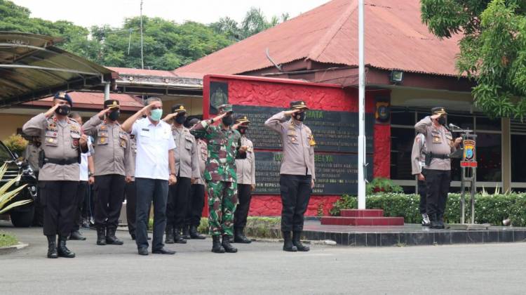 Pererat Rasa Nasionalisme dan Kebhinekaan, Batalyon A Brimob Sumut Ikuti Apel Kebangsaan 3 Pilar