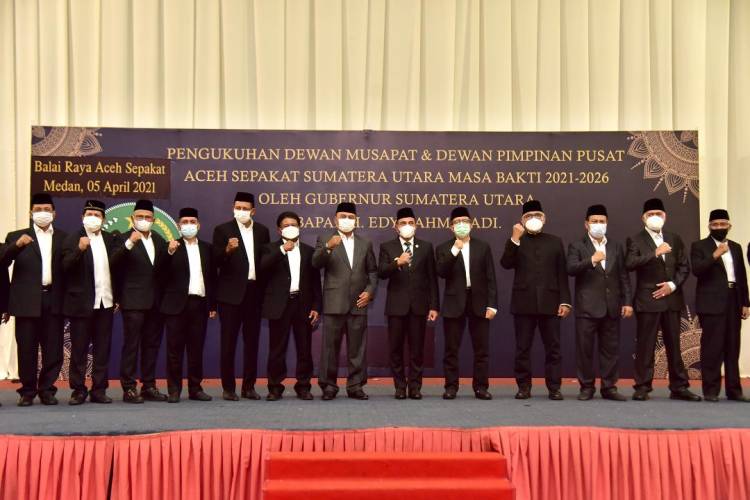 Pengukuhan Pengurus Aceh Sepakat Edy Rahmayadi Berpesan Tentang Persaudaran dan Ukhuwah Islamiyah