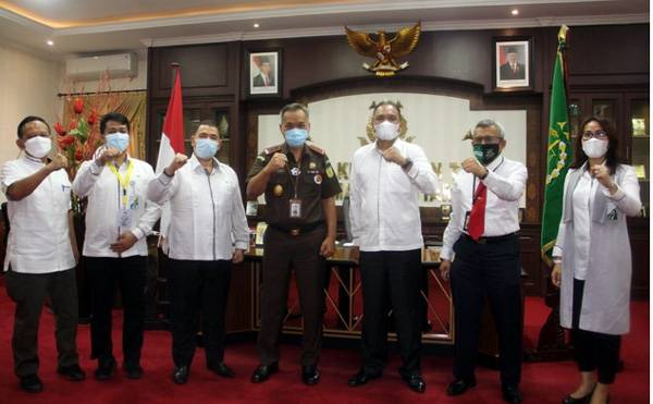 Kajati Sumut Terima Kunker BPJS Ketenagakerjaan Bahas Inpres No. 2 Tahun 2021