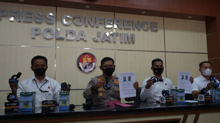 Polda Jatim Bongkar Peredaran Regulator Tak Ber SNI