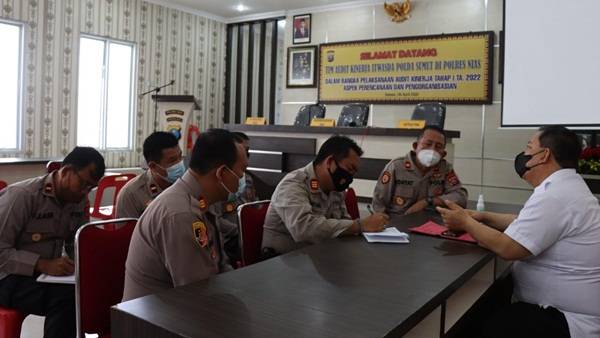 Itwasda Polda Sumut Audit Kinerja Polres Nias