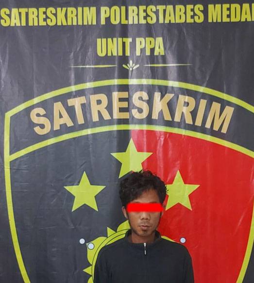 Pria Banting Anak Perempuannya Hingga Tewas Berhasil Diamankan Unit PPA Satreskrim Polrestabes Medan