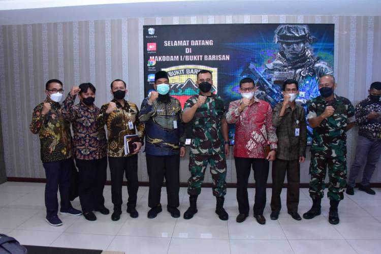 Dandim Paparkan rencana TMMD ke 113 kepada Pangdam I BB.
