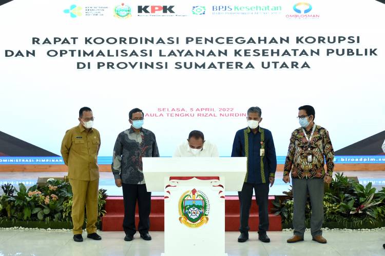 Pemprov Bersama KPK Komitmen  Awasi Penggunaan Anggaran