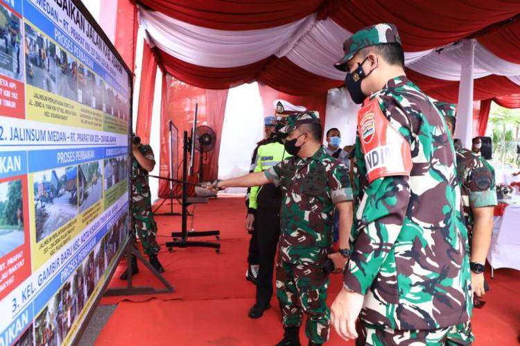 Pangdam I/BB Bersama Forkopimda Inspeksi Jalur Mudik dan Objek Wisata di Sumut