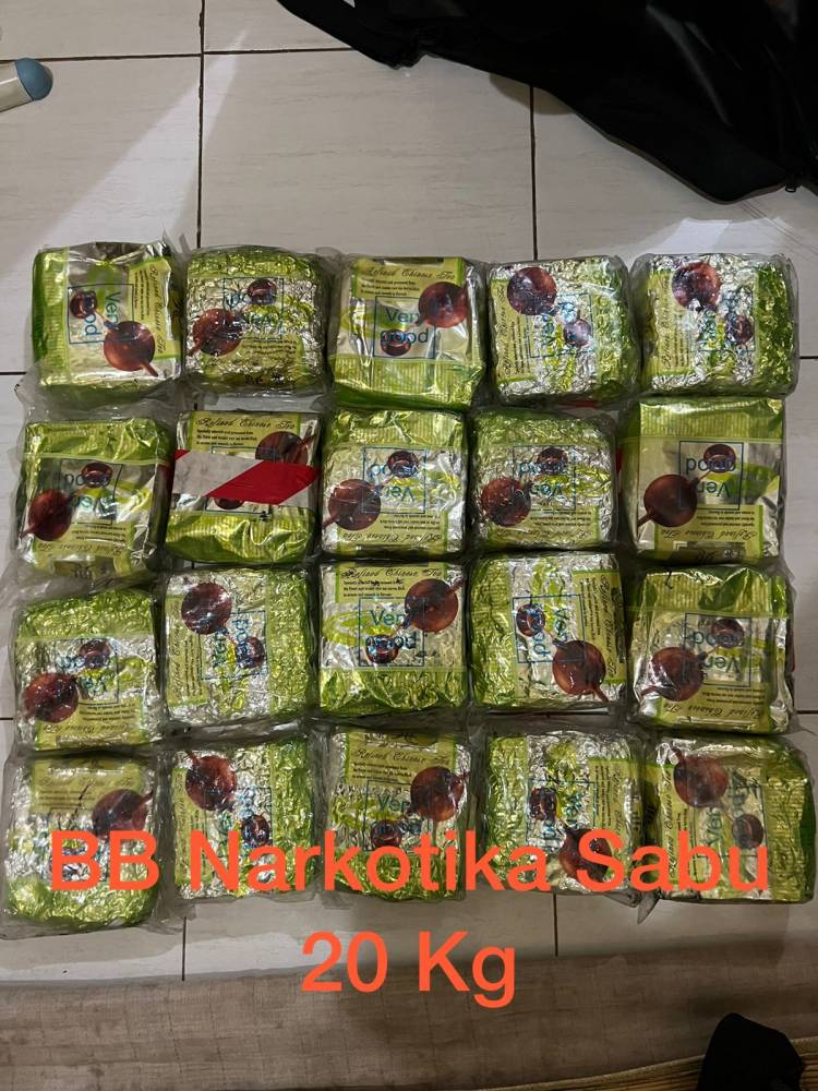 Direktorat Reserse Narkoba Polda Sumatera Utara Berhasil Gagalkan Penyelundupan 20 Kg Sabu