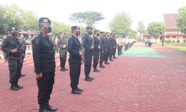Ini Pesan Dansat Brimob Poldasu Pada Apel Bulanan di Mapolda Sumut