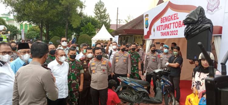 Ditlantas Polda Sumut Gelar Simulasi Pengamanan Mudik
