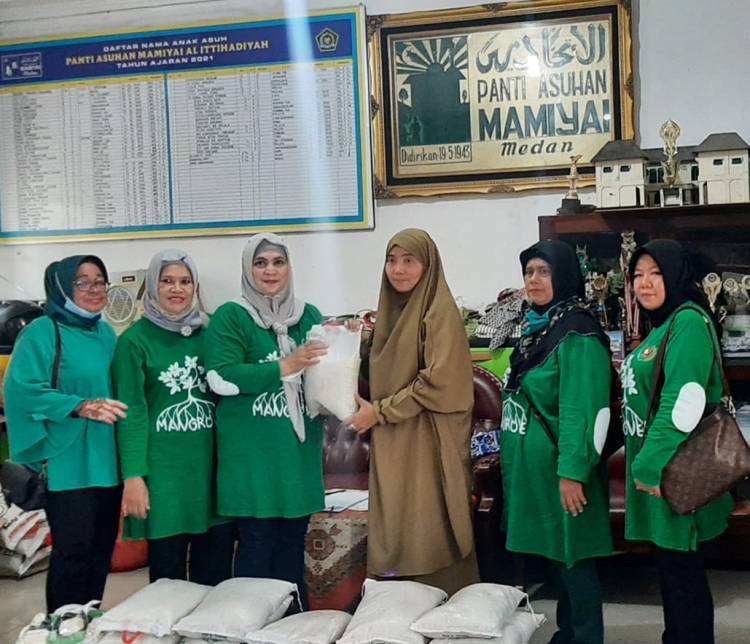 PWI dan IKWI Sumut Berbagi Sumbangkan 1 Ton Beras ke 6 Panti Asuhan dan Rumah Tahfidz