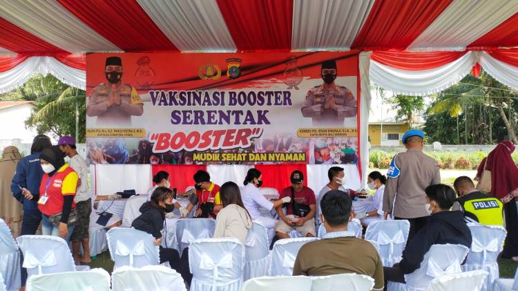 Polresta Deli Serdang Terus Gelar Vaksinasi Massal di Bulan Ramadhan