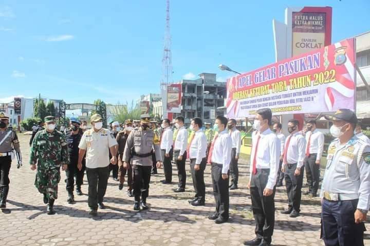 Polres Padangsidimpuan Gelar Apel Pasukan Operasi Ketupat Toba 2022