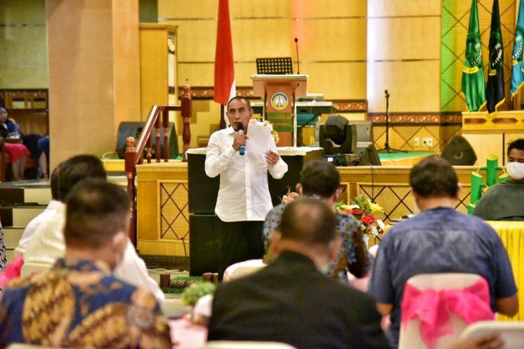 Gubernur Sumatera Utara Hadiri Pertemuan 70 Gereja Paroki Santo Yosep Delitua