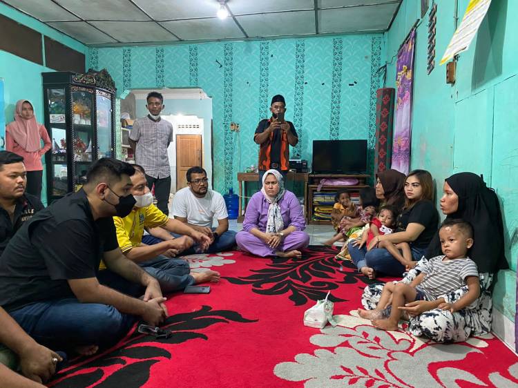 Ketua MPC Kota Medan Kunjungi Rumah Korban Geng Motor Sei Mati