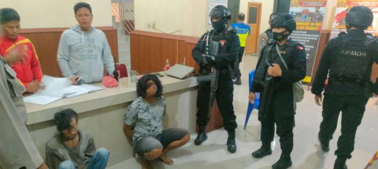 Rutin Gelar Patroli di Malam Hari, Personil Brimob Amankan Pelaku Tawuran