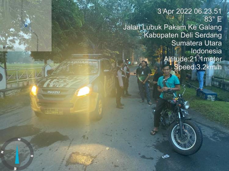 Polresta Deli Serdang Laksanakan Patroli Asmara Subuh dalam Antisipasi Penyebaran Covid-19