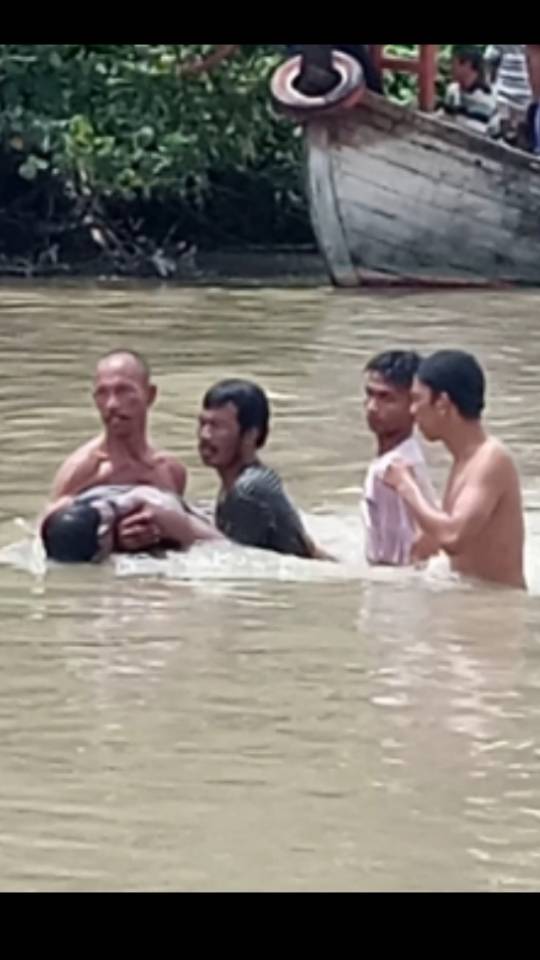Akhirnya,Nelayan Hilang Tenggelam Di Sungai Bedagai Di Temukan