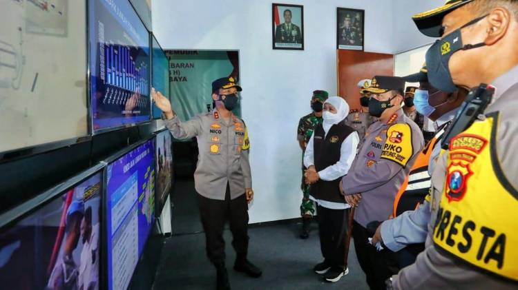 Cek Kesiapan Posko di Terminal Purabaya, Forkopimda Jatim Dmpingi Kunker Kapolri