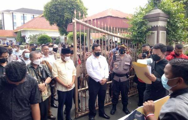 Puluhan Mahasiswa Di Tebingtinggi Unjuk Rasa Tolak Presiden Tiga Periode