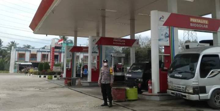 Bhabinkamtibmas Polsek BatunaduaPantau dan Monitoring SPBU