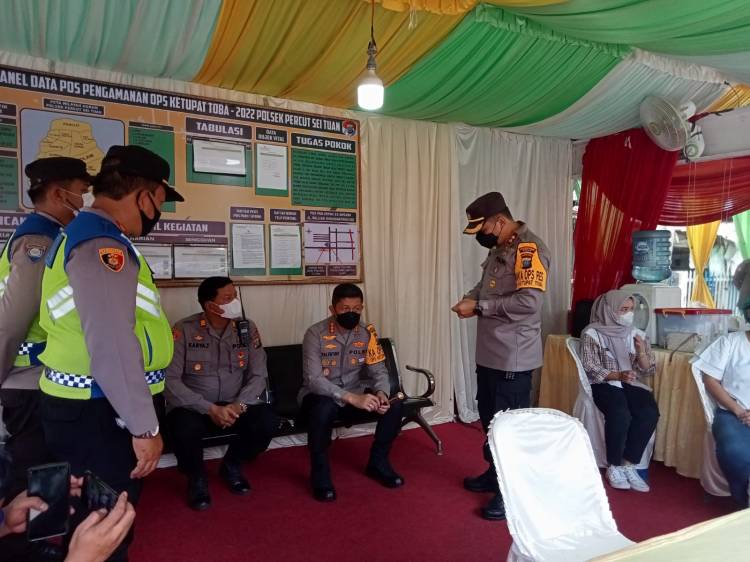 Kapolrestabes Medan Tinjau Pospam VI Aksara