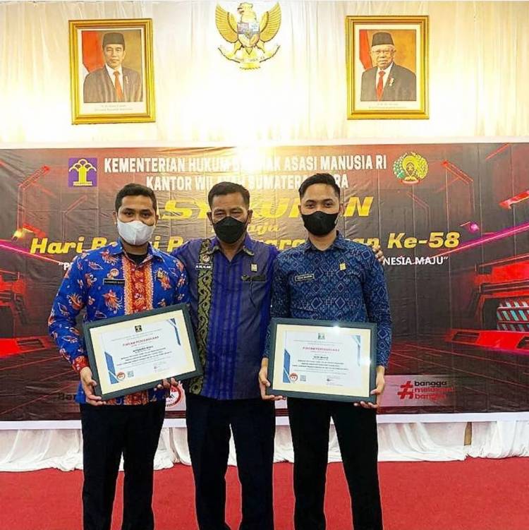 Gagalkan Peredaran Narkoba Dalam Lapas, Dua Pegawai Peroleh Piagam