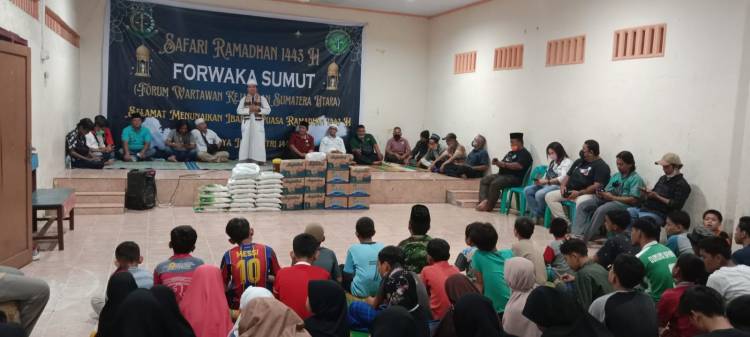 Forwaka Sumut Berbuka Puasa Bersama dengan Anak Panti Asuhan Alwashliyah Medan Johor