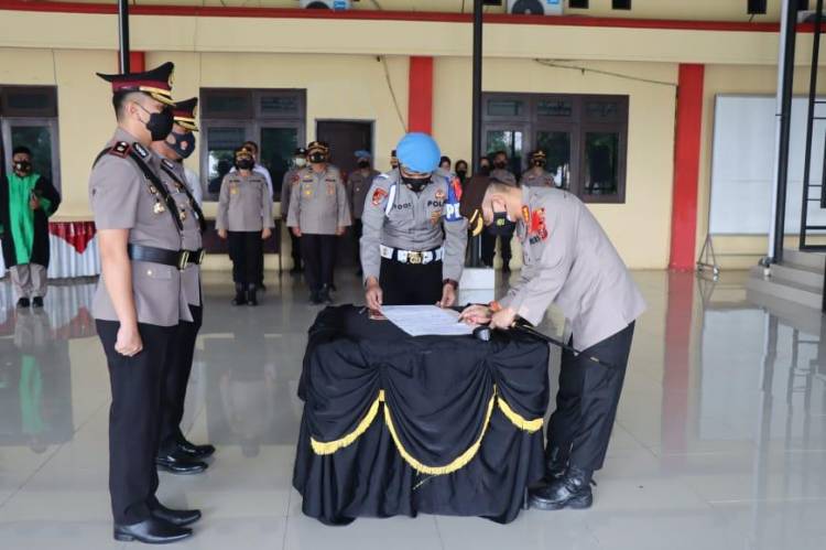 Kapolresta Deli Serdang Pimpin Sertijab Kabag Ops, Kasat Res Narkoba Dan Kapolsek Tiga Juhar