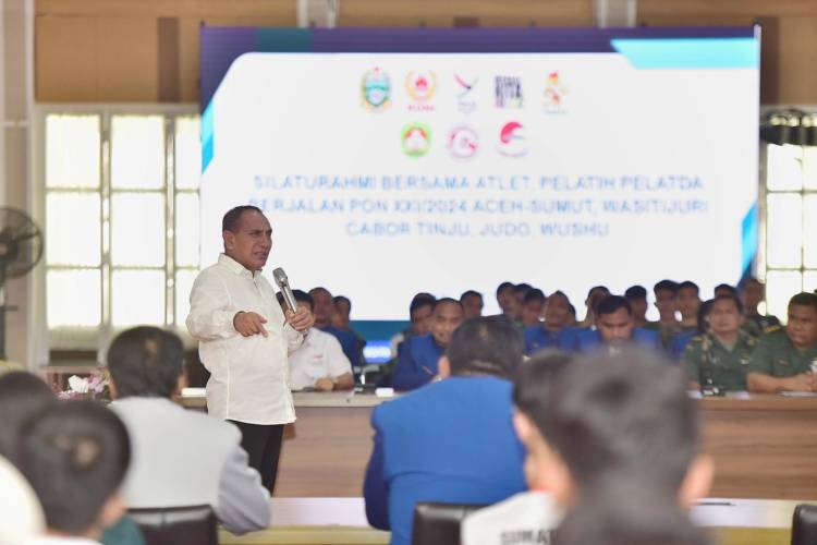 Edy Rahmayadi : Kalian Harus Jadi Pemenang di PON XXI Tahun 2024 Aceh - Sumut
