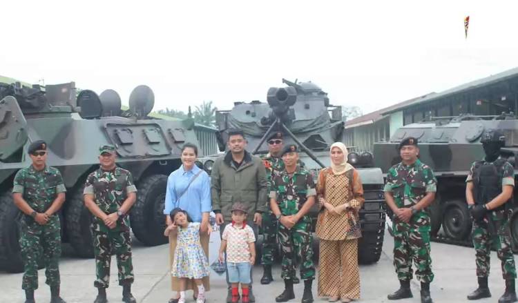 Walikota Medan Silaturahmi Ke Yonkav 6/NK Dan Terima Brevet Kehormatan Yudha Wastu Wiratama