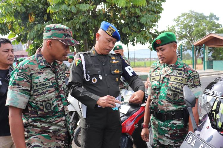 Kodim 0309/Solok Terima Gaktib Dari Sub Denpom 1/4-6 Solok.