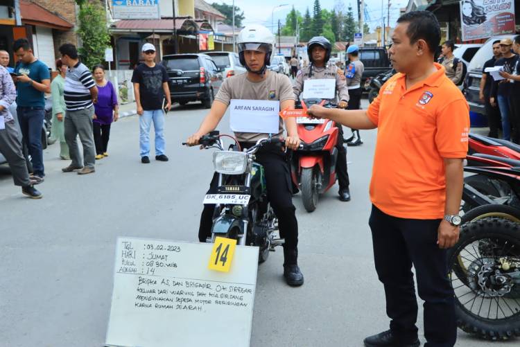 Kematian Bripka Arfan Saragih Dipra Rekontruksi
