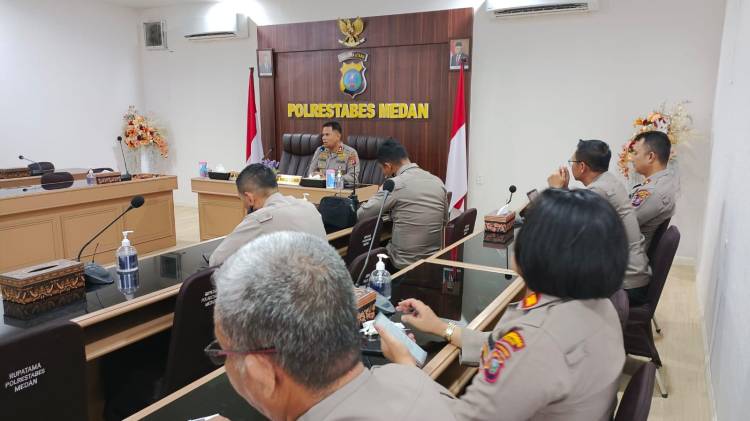 Pimpin Anev, Kapolrestabes Medan Tekankan Anggota Kamtibmas Tetap kondusif