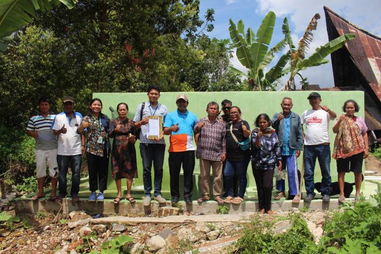 TPL Bantu Pembangunan Pipa Air Bersih di Dusun Huta Nagodang