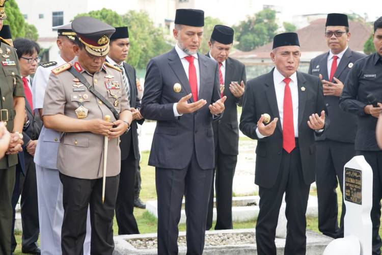 Kakanwil Kemenkumham Sumut Hadiri Ziarah ke TMP Bukit Barisan