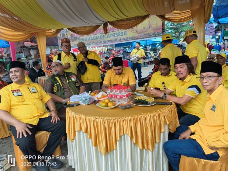 Lagi, DPD Partai Golkar Kota Medan Giat Safari Ramadhan Di Bazar UMKM Medan Marelan