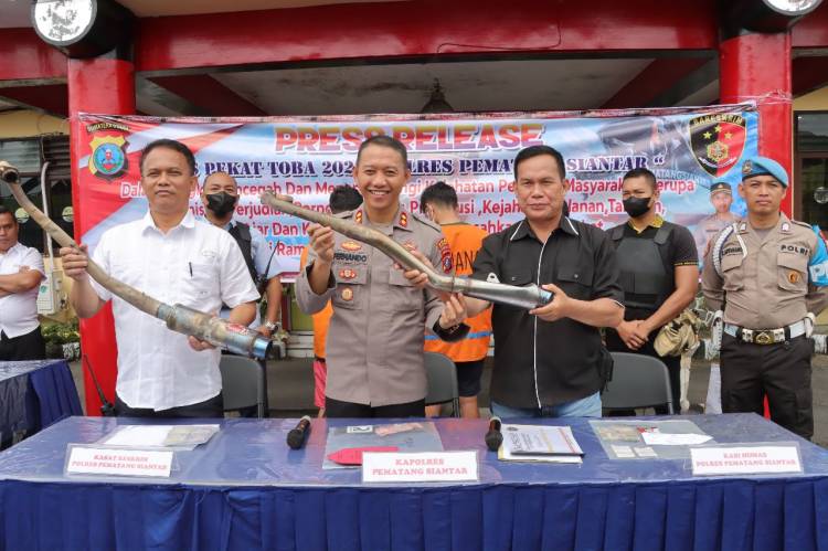 Kapolres Siantar Gelar Hasi Oprasi Pekat Tahun 2023