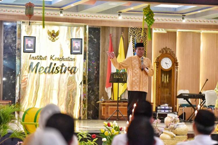 Edy Rahmayadi Hadiri Buka Bersama di Institut Kesehatan Medistra, Ini Yang Terjadi