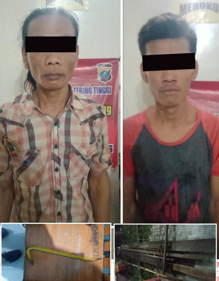 Kepergok Curi Jerjak Besi Pasar Gambir, 2 Pemuda Di Giring Polisi