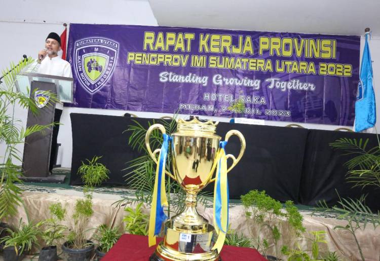Hadiri Sekaligus Tutup Rapat Kerja Provinsi Pengprov IMI Sumut, Atlet IMI Diharapkan Sumbang Medali Emas saat PON 2024
