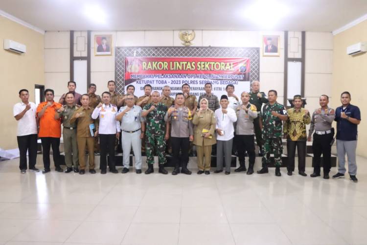 Polres Serdang Bedagai Bersama Forkopimda Melaksanakan Rapat Koordinasi