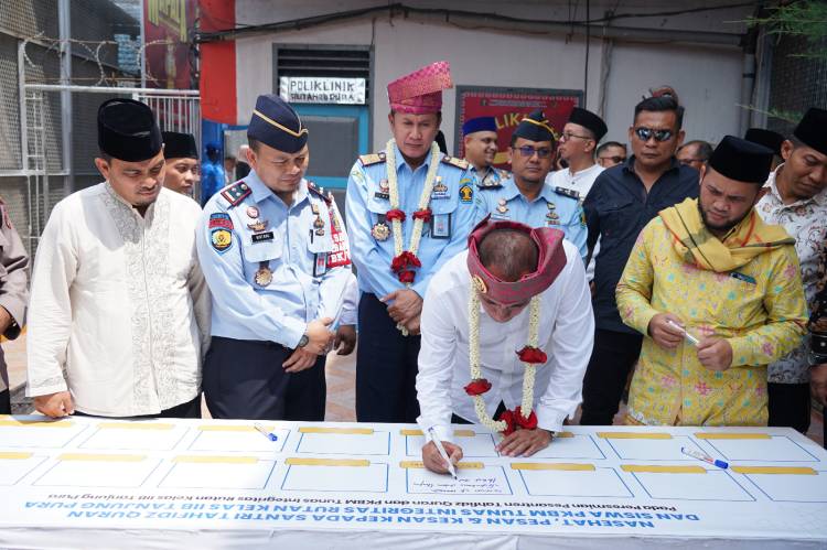 Edy Rahmayadi Resmikan Pesantren Tahfidz Quran Di Rutan Tanjung Pura